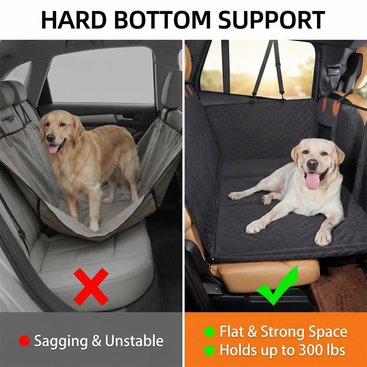Dog Car Seat Cover & Bed – Waterproof Anti-Slip Pet Mat for SUV & Truck
