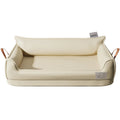 Leather Dog Bed – Waterproof Plush Rectangle Pet Bed