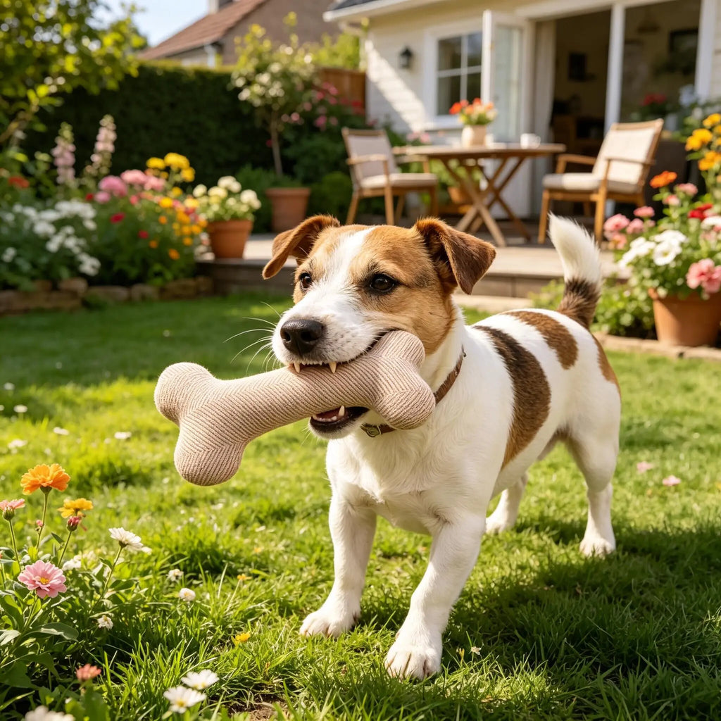 Dog Bone Shape Chew Toy, Durable Cotton Material, Perfect for Dogs and Cats, Multiple Colors, Ideal Gift for Pet Birthdays and A