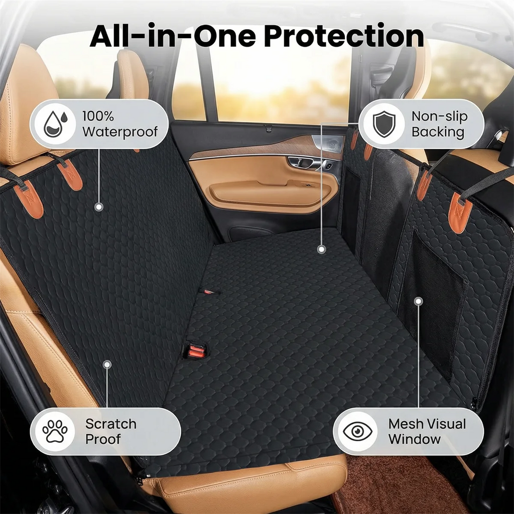 Dog Car Seat Cover & Bed – Waterproof Anti-Slip Pet Mat for SUV & Truck