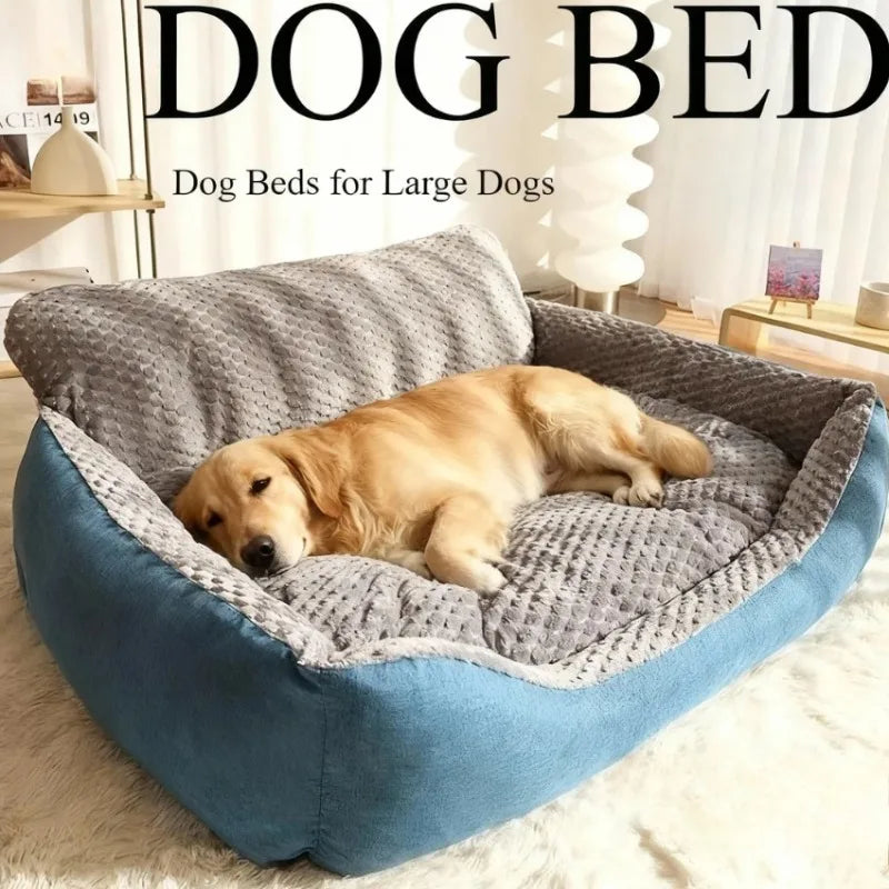 Dog Sofa Bed – Warm & Washable Pet Bed for Large Dogs