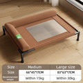 Elevated Cooling Dog Bed with L-Shaped Pillow
