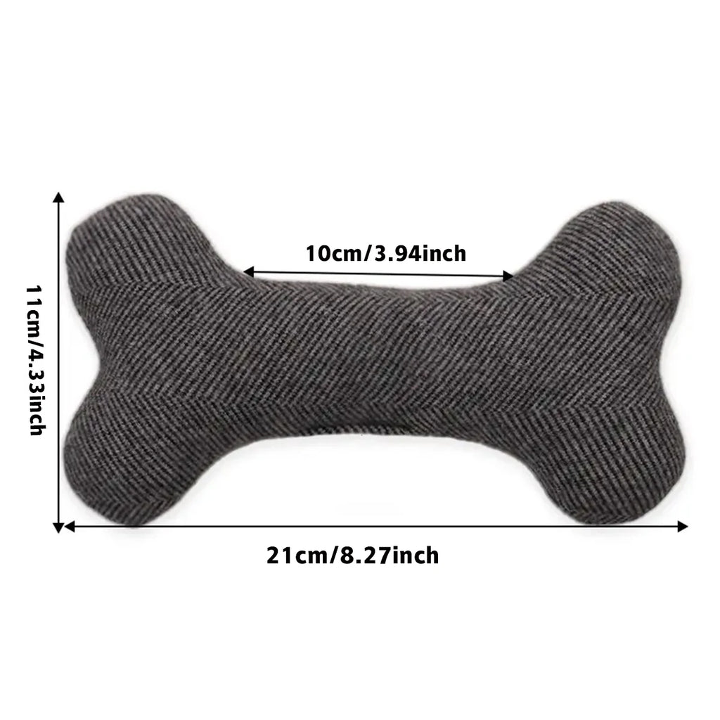 Dog Bone Shape Chew Toy, Durable Cotton Material, Perfect for Dogs and Cats, Multiple Colors, Ideal Gift for Pet Birthdays and A