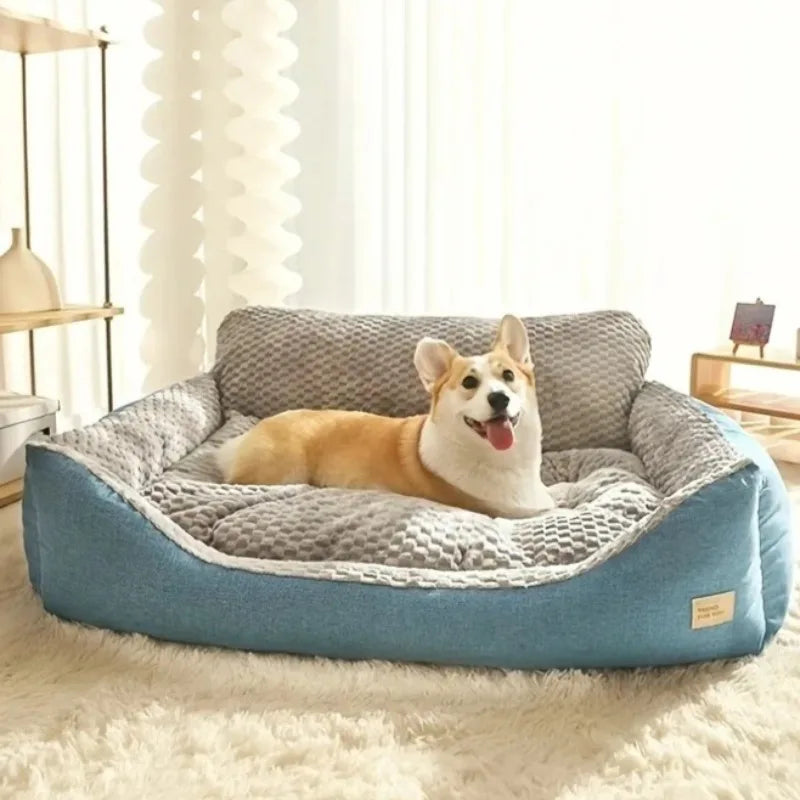 Dog Sofa Bed – Warm & Washable Pet Bed for Large Dogs