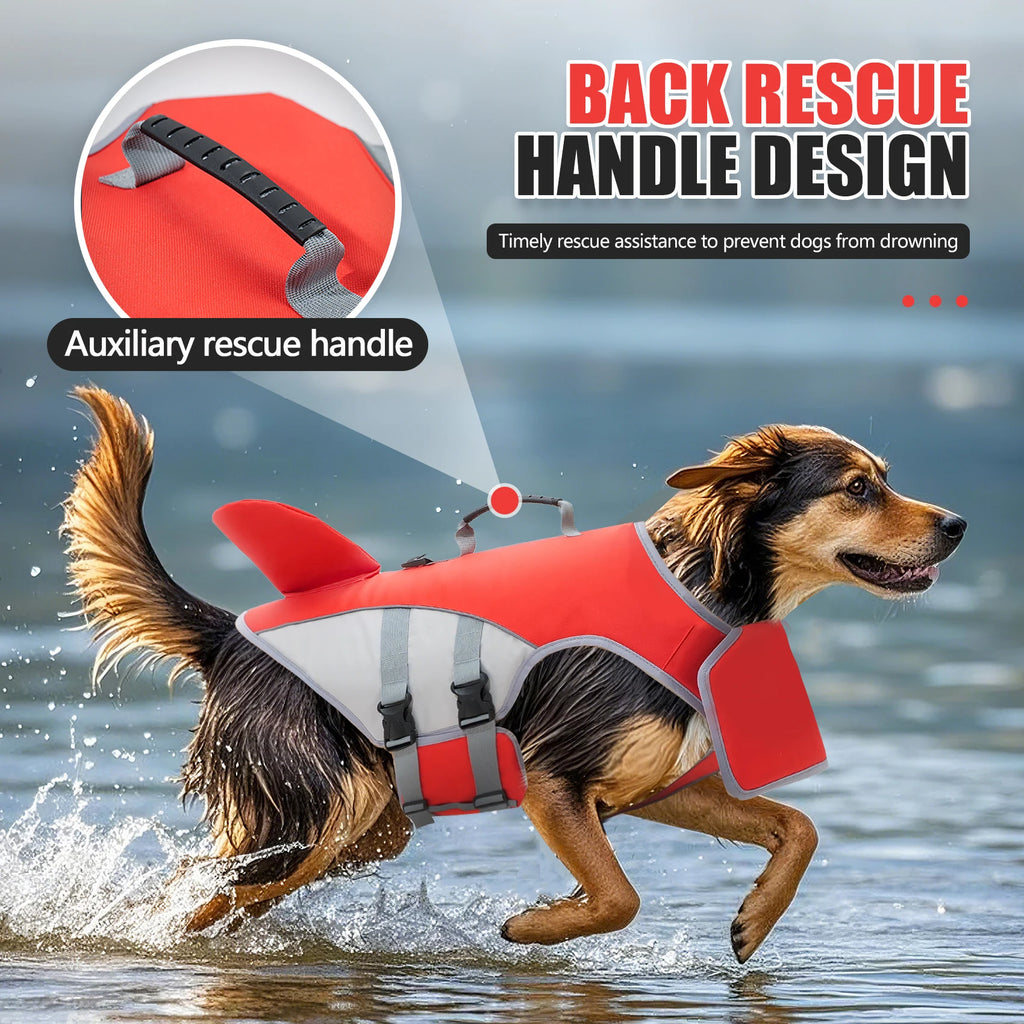 Dog Life Jacket with Reflective Stripes – High-Visibility Safety Vest