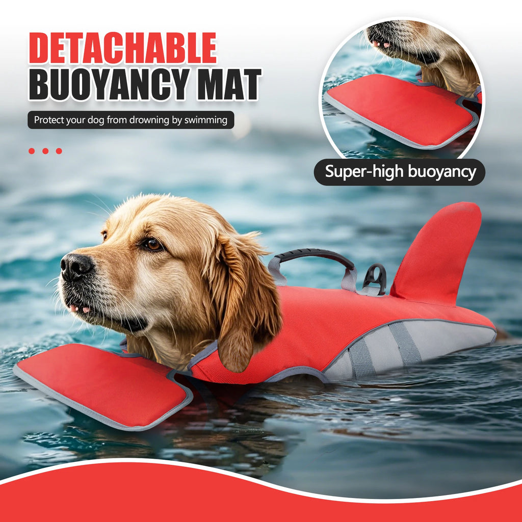 Dog Life Jacket with Reflective Stripes – High-Visibility Safety Vest