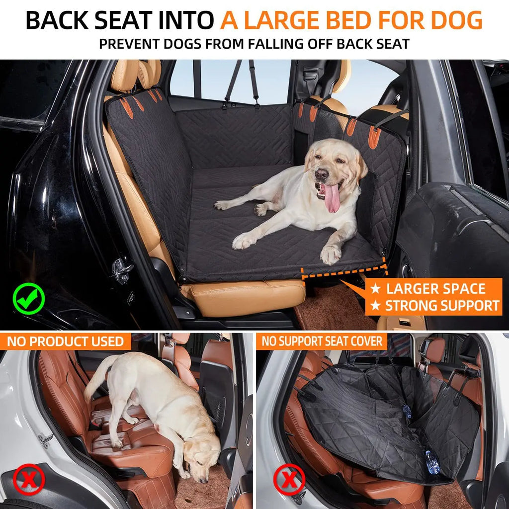 Dog Car Seat Cover & Bed – Waterproof Anti-Slip Pet Mat for SUV & Truck